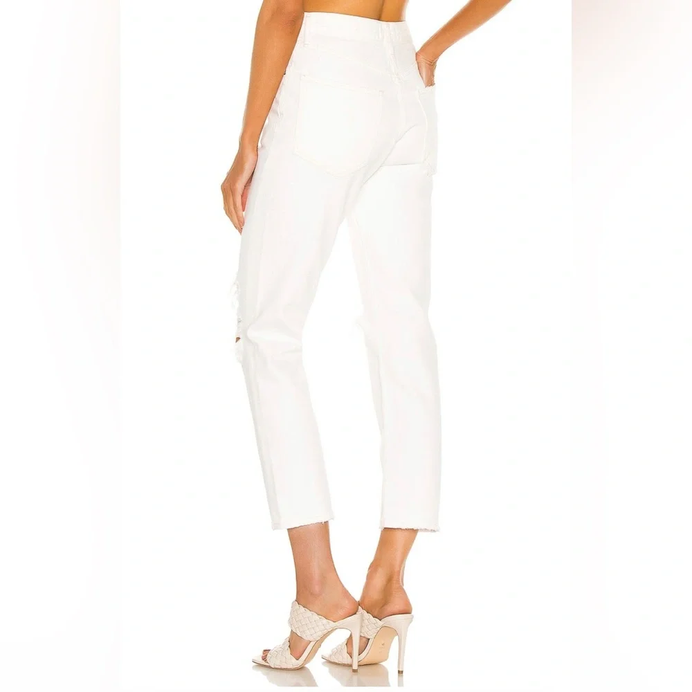 AGOLDE Riley High Rise Straight Crop White Jeans - Size 26 (US) - Picture 2 of 10